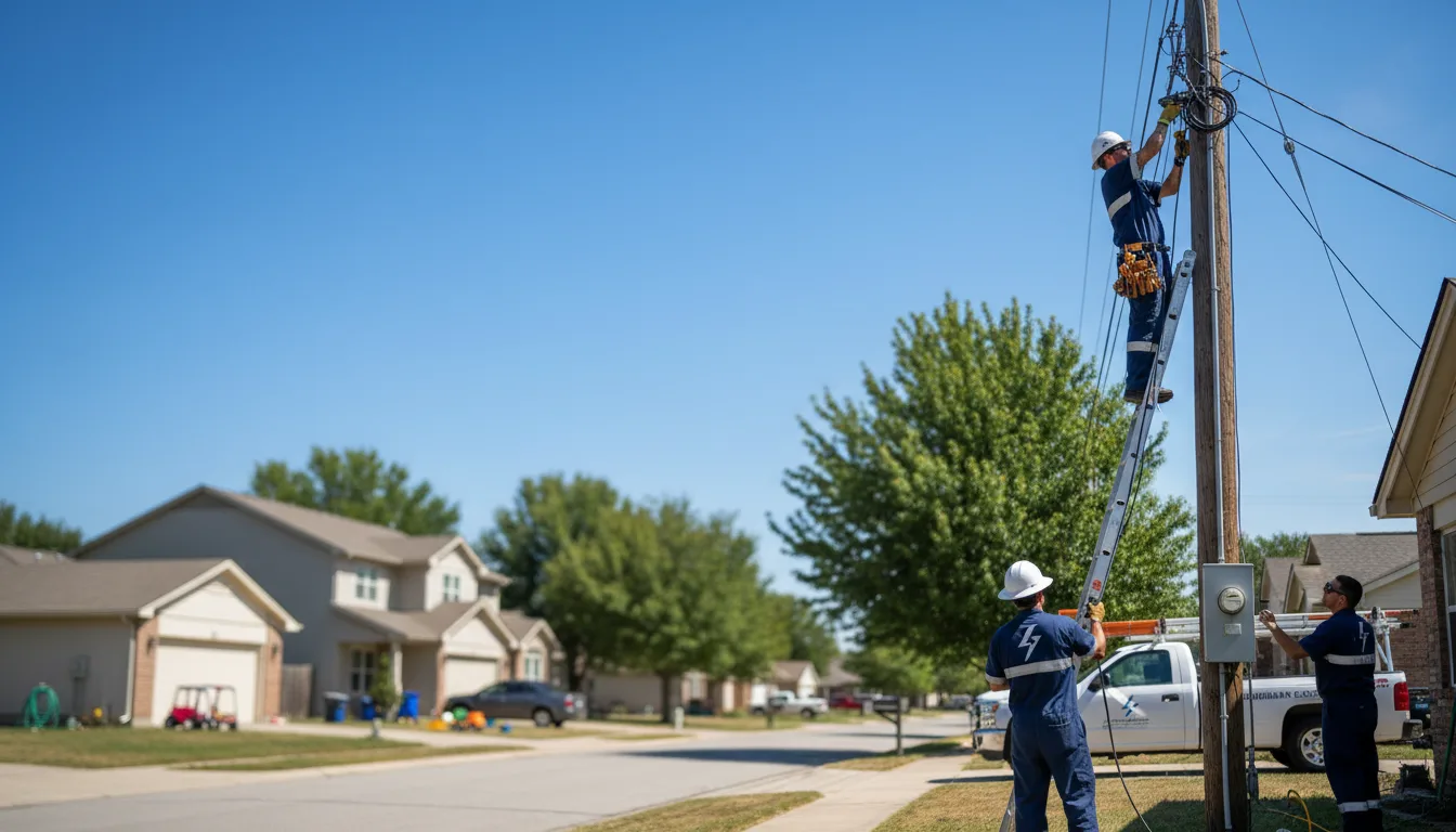 Residential electrician providing installation services in Sheldahl, IA